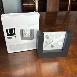 Umbra Black Block Blox 4x6 Photo Picture Frame New